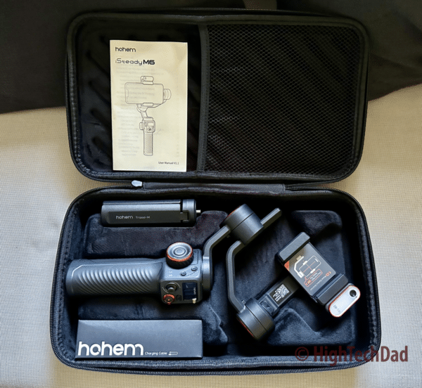 What's in the box - Hohem iSteady M6 gimbal stabilizer - HighTechDad review