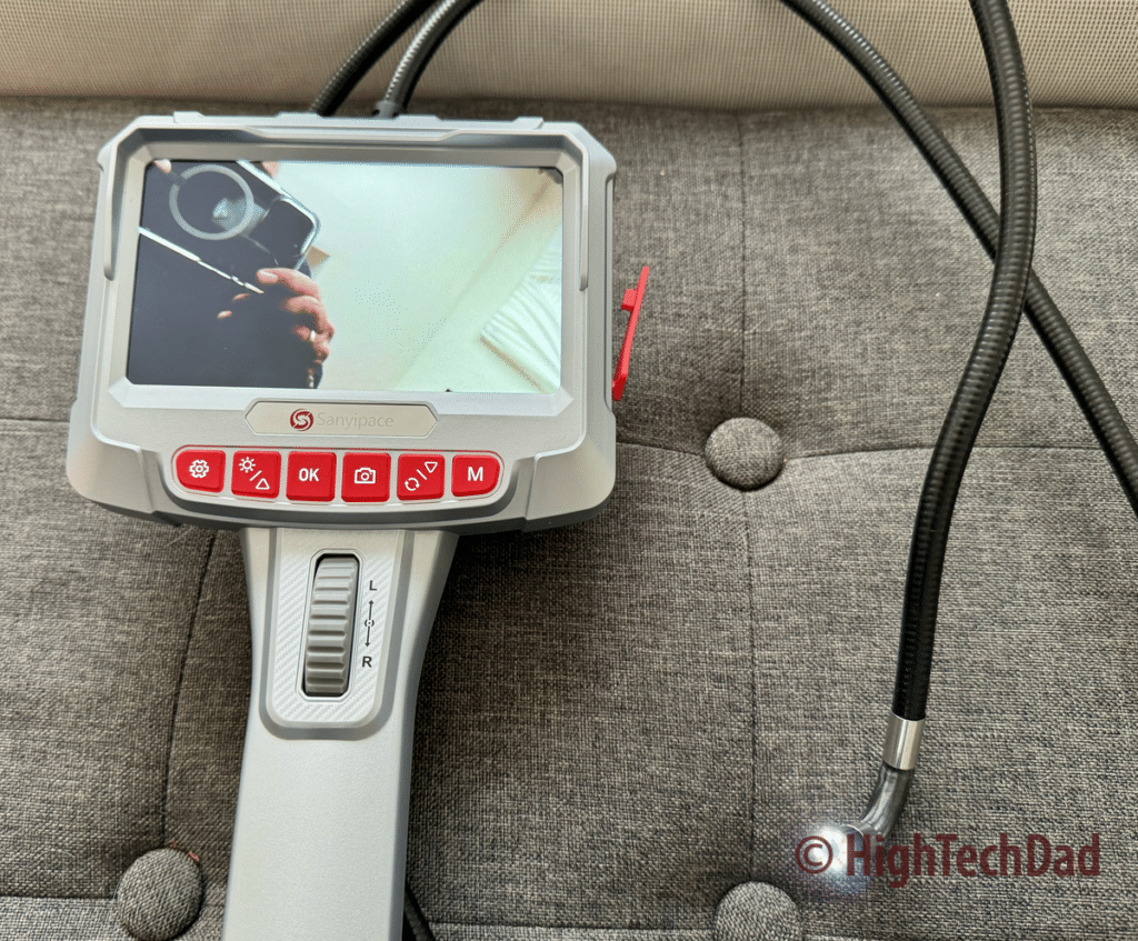 Using the borescope - Sanyipace Borescope - HighTechDad review