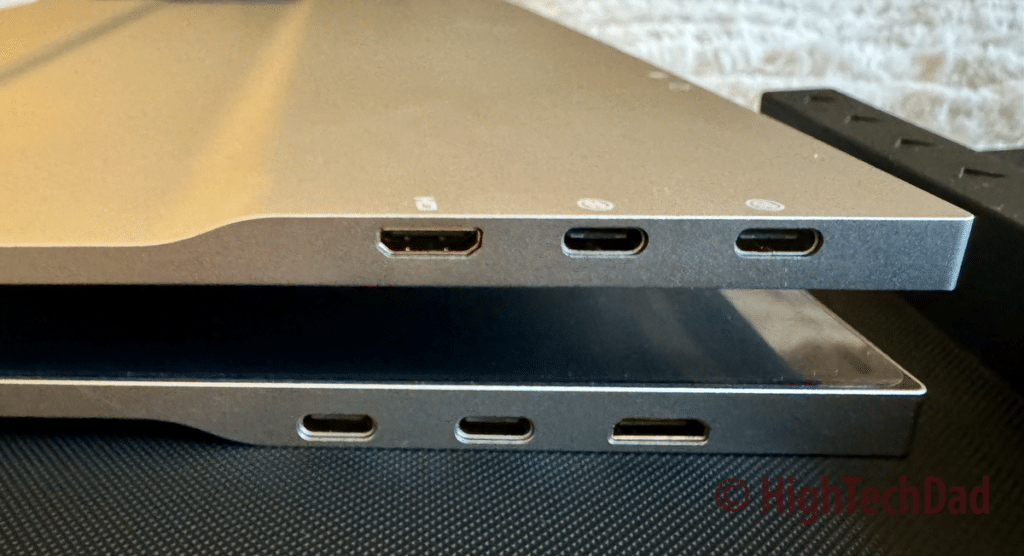 Display ports - one for each monitor - LIMINK LK15 monitors - HighTechDad review