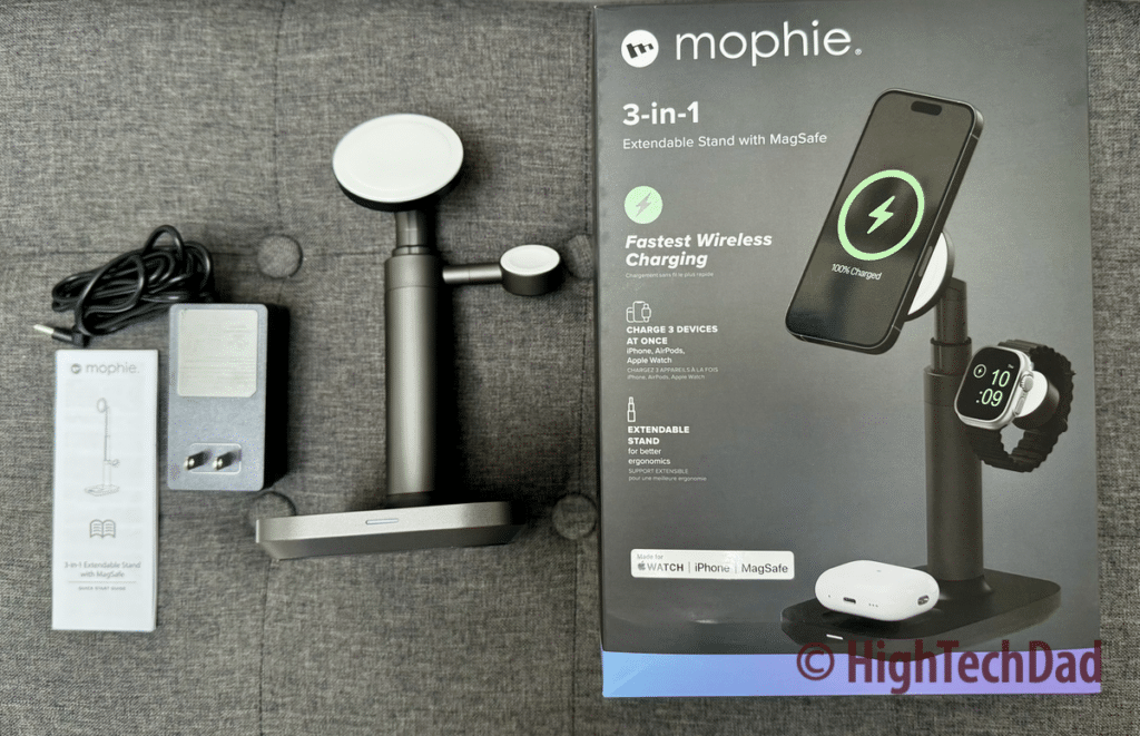 What's in the box - Mophie 3-in-1 Extendable Stand - HighTechDad review