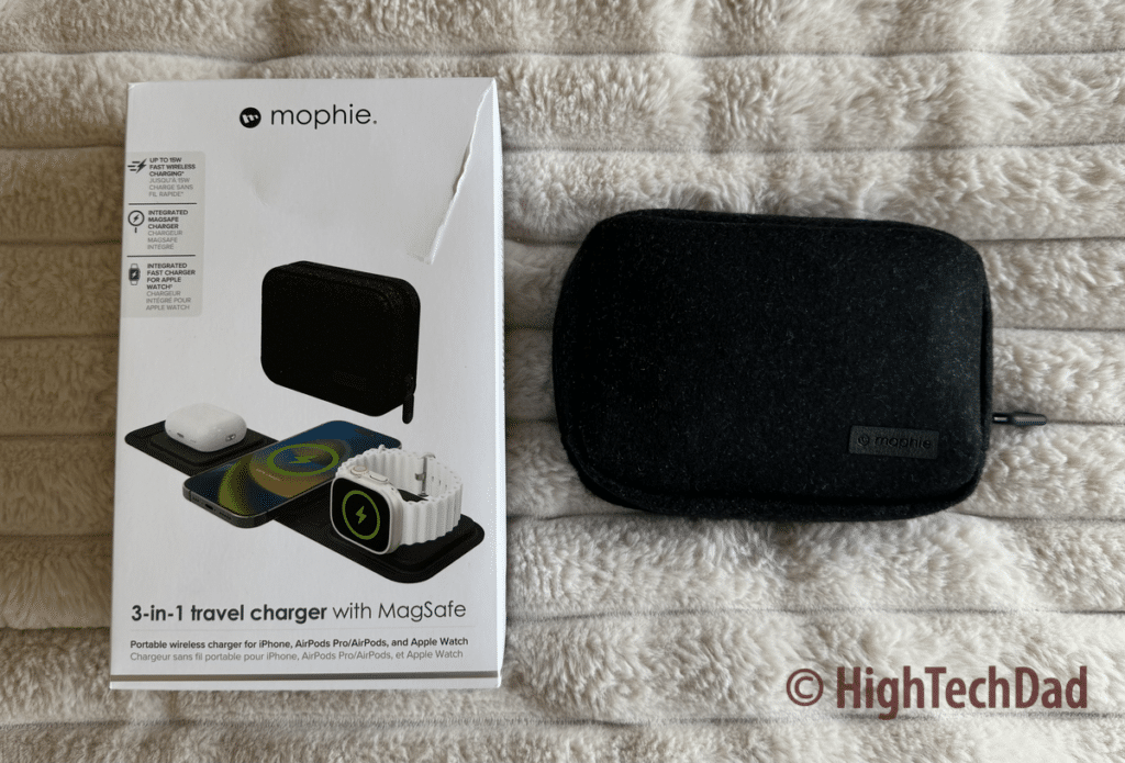 Box and case - Mophie 3-in-1 Travel Charger - HighTechDad review