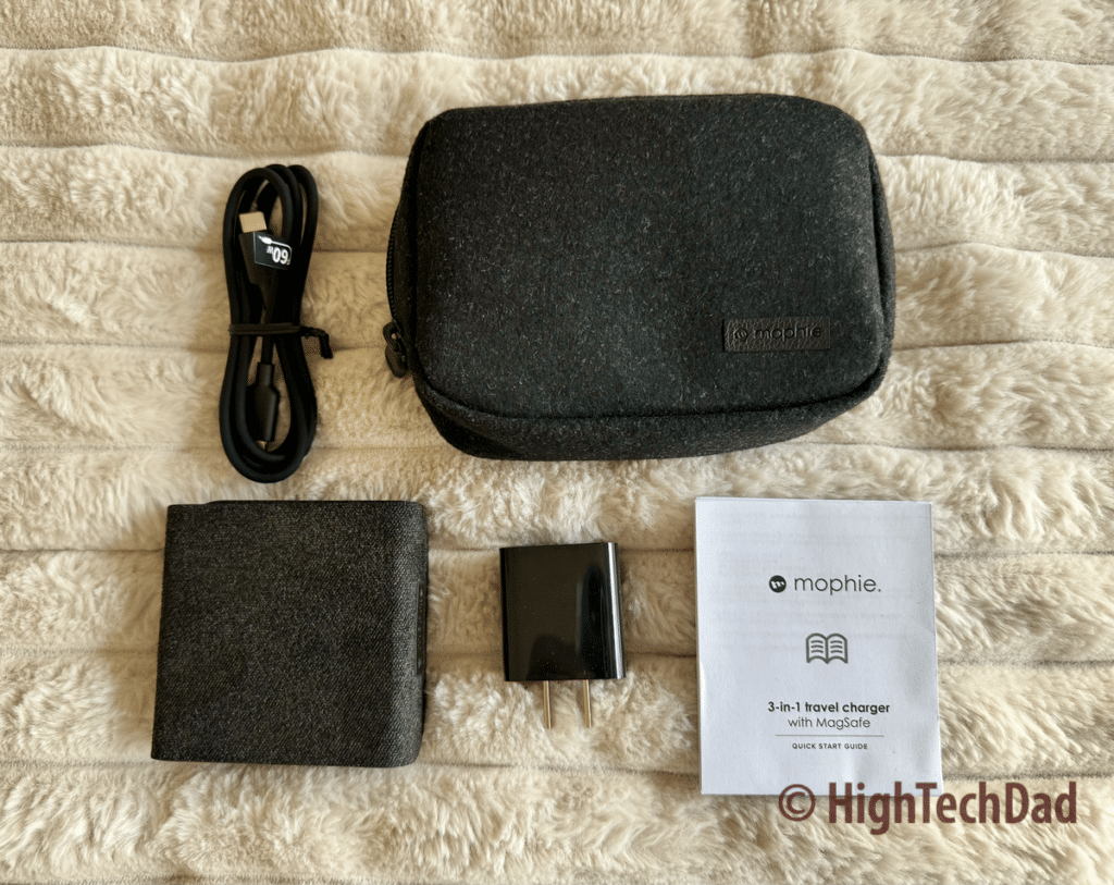 What in the box - Mophie 3-in-1 Travel Charger - HighTechDad review