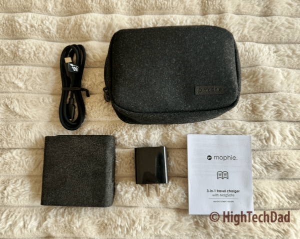 What in the box - Mophie 3-in-1 Travel Charger - HighTechDad review