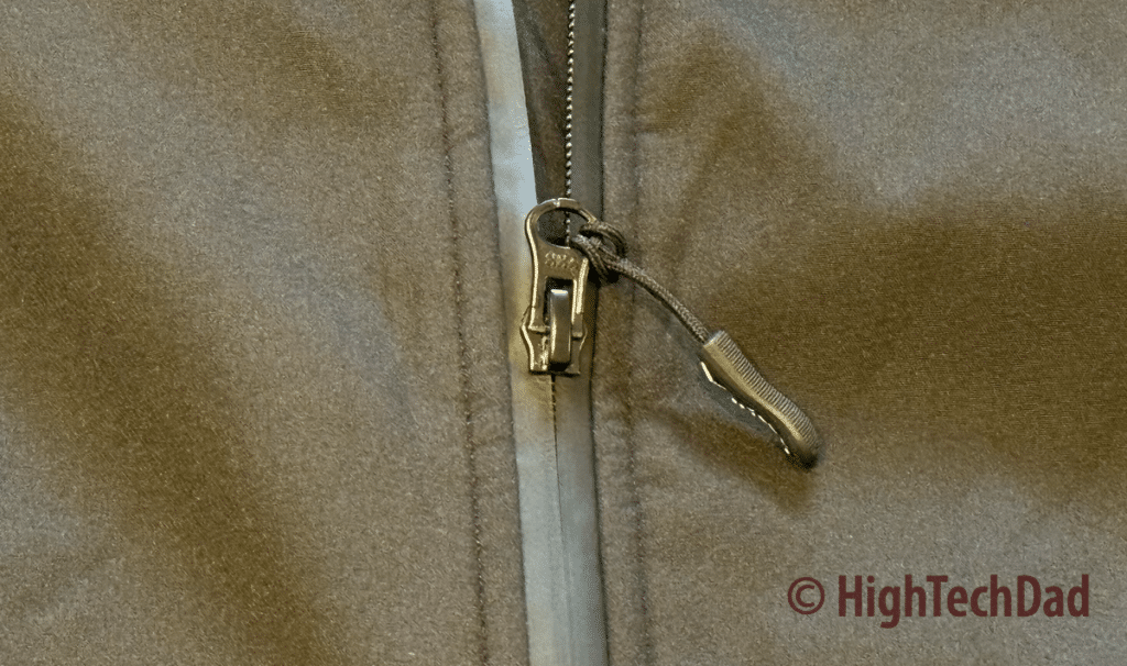 Waterproof zipper - iHood Jacket & iHood Vest - HighTechDad review