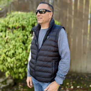 HighTechDad wearing the iHood Heated vest - iHood Jacket & iHood Vest - HighTechDad review