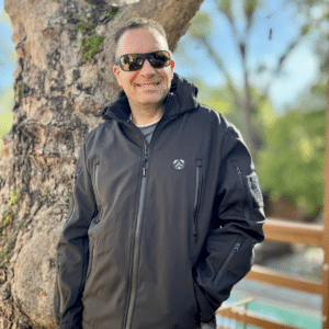 HighTechDad wearing the iHood Heated Jacket - iHood Jacket & iHood Vest - HighTechDad review