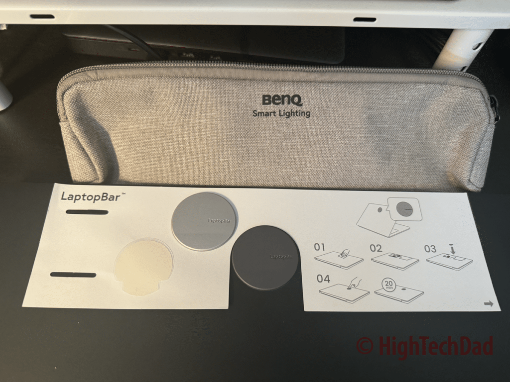 Installation template - BenQ Laptop Bar Light - HighTechDad Review