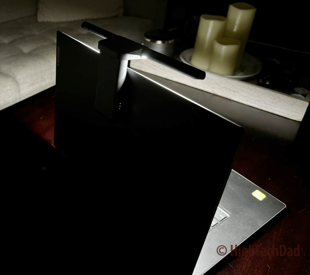 Compact mode - BenQ Laptop Bar Light - HighTechDad Review