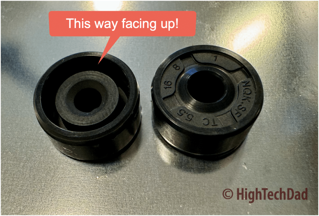 Proper way to put valve seal back - KitchenAid Dishwasher repair - HighTechDad fix it