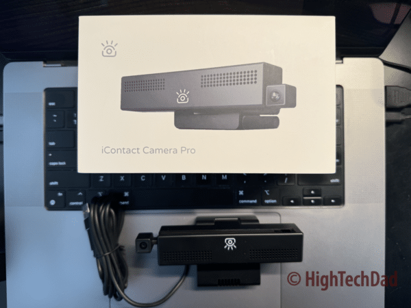 iContact Camera Pro webcam in the box