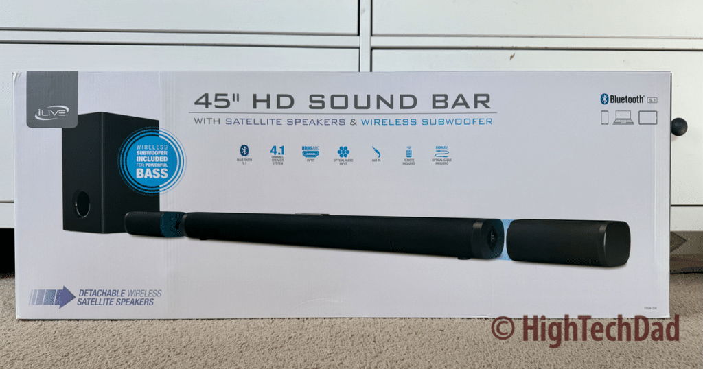 In the box - iLive 45" HD Sound Bar - HighTechDad review