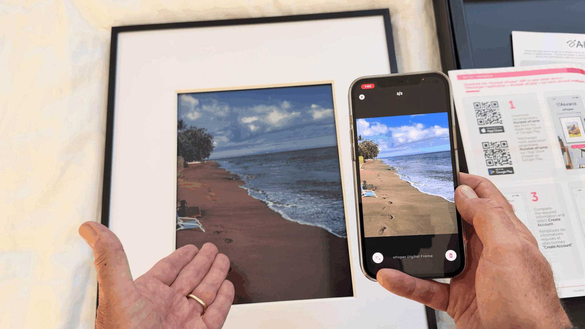From smartphone to frame - Aluratek ePaper - HighTechDad review