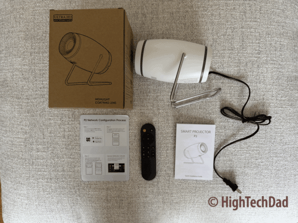 FEARWIKY Mini 4K Projector with WiFi and Bluetooth