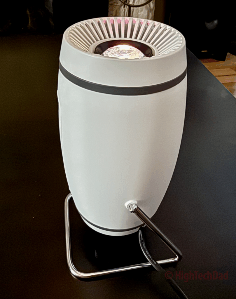 Projecting up - FEARWIKY Mini Projector - HighTechDad review