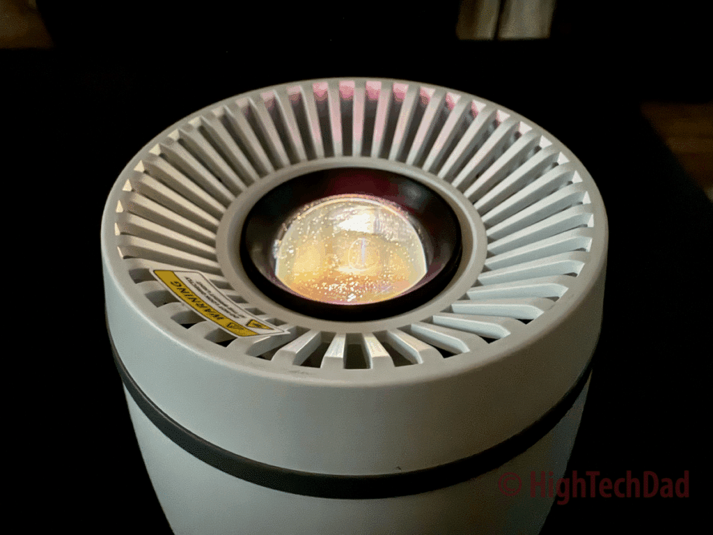 Facing up - FEARWIKY Mini Projector - HighTechDad review