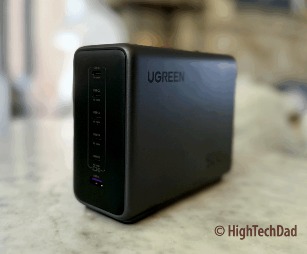 Another side view - UGREEN Nexode 500W Desktop Charger - HighTechDad review