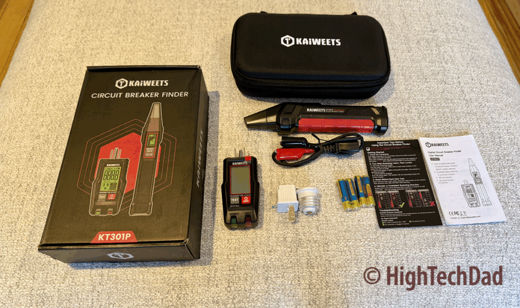 What's in the box - KAIWEETS Circuit Breaker Finder - HighTechDad Review