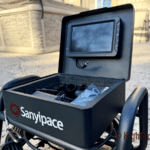 Viewing a pipe - SANYIPACE S5517DC Sewer Camera - HighTechDad review