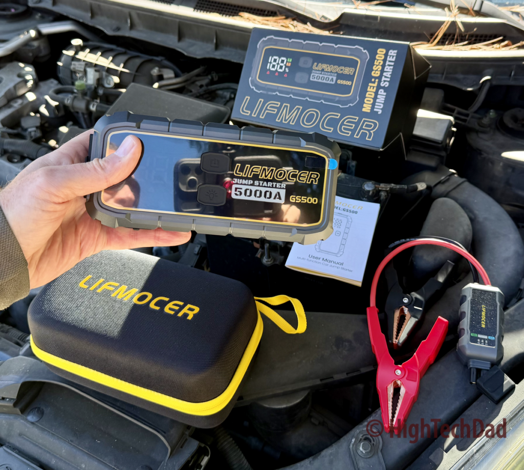 LIFMOCER GS500 jump starter battery - HighTechDad review