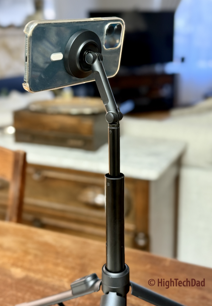 MagSafe mount - KraftGeek JustTap Tripod - HighTechDad review