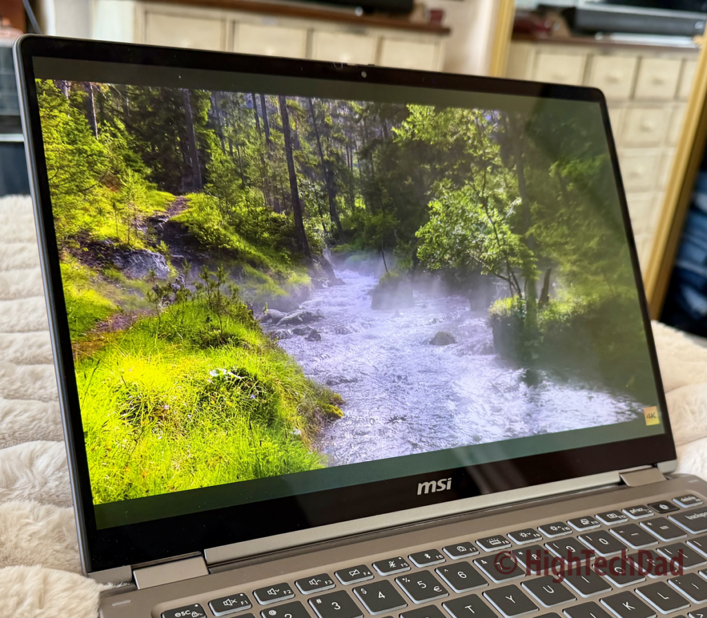 Display - MSI Prestige 14 Flip AI+ - HighTechDad Sponsored Review
