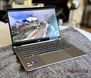 Laptop Mode - MSI Prestige 14 Flip AI+ - HighTechDad Sponsored Review