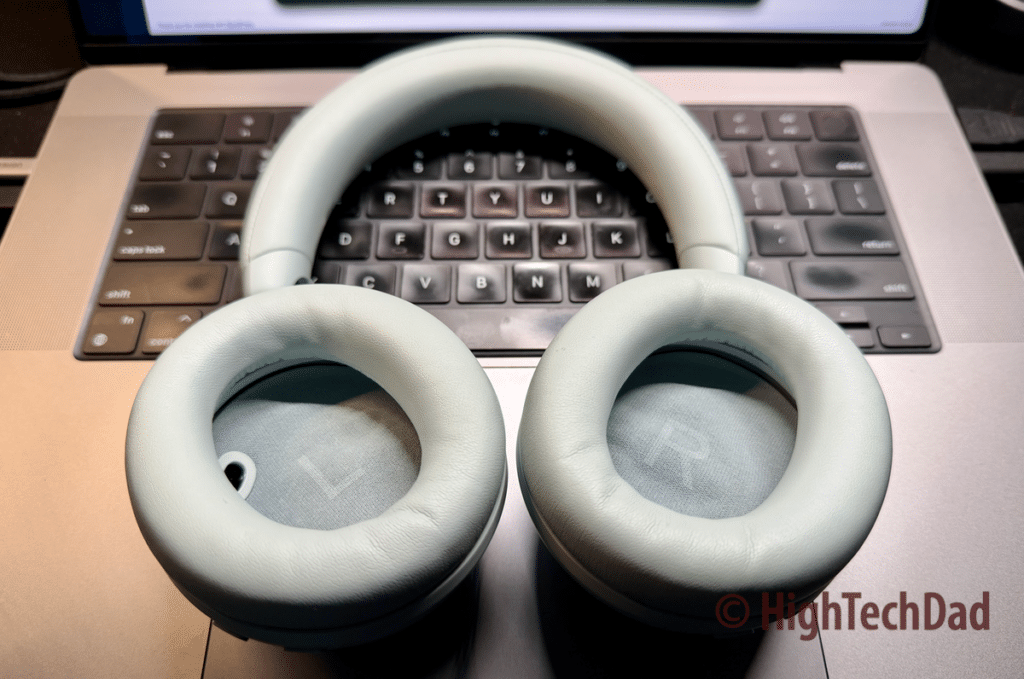 On a laptop - soundcore Space 2 ANC Headphones - HighTechDad review