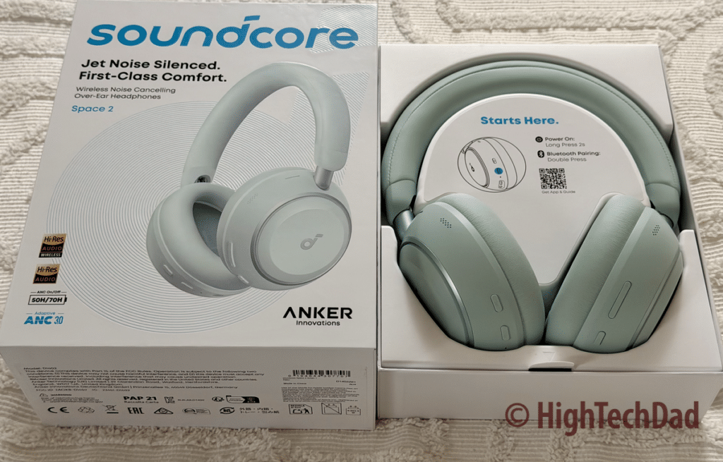 Open box - soundcore Space 2 ANC Headphones - HighTechDad review