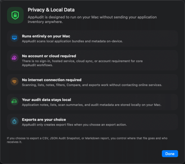 HighTechDad AppAudit - Privacy Statement