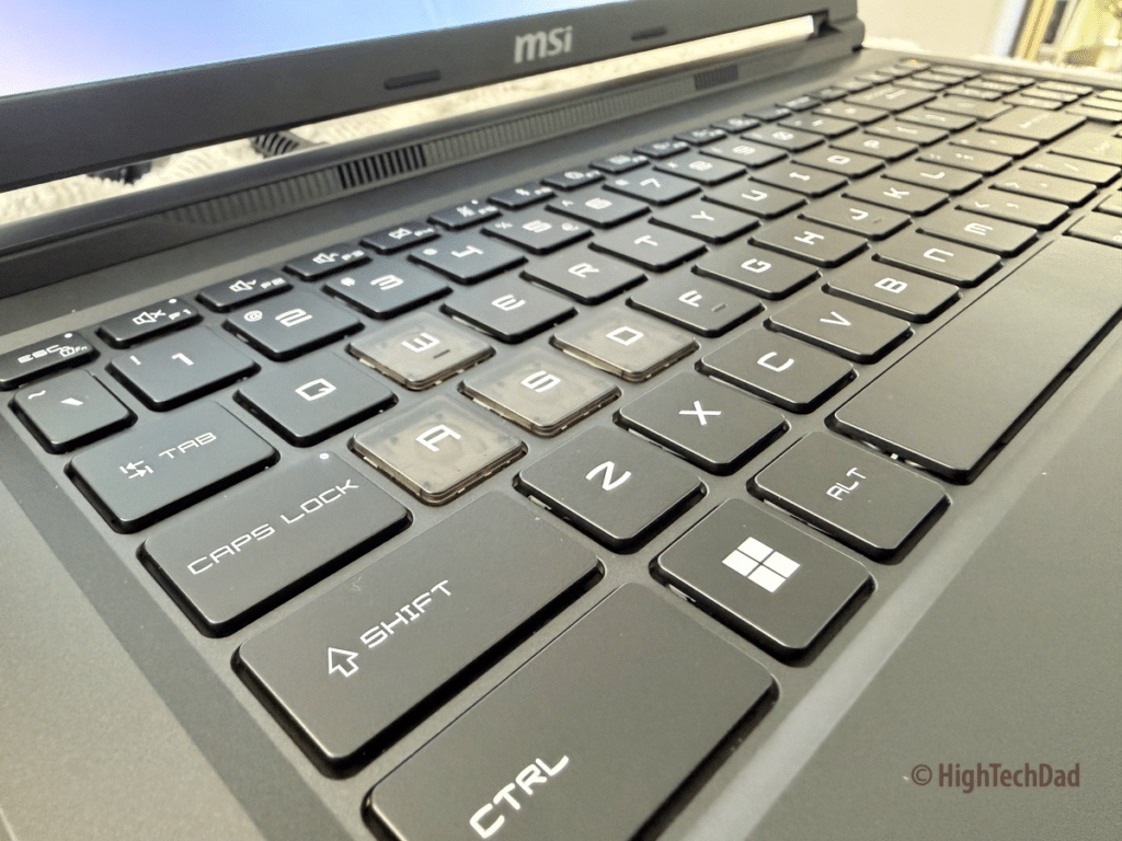 Keyboard - MSI Raider 16 Max HX - HighTechDad review