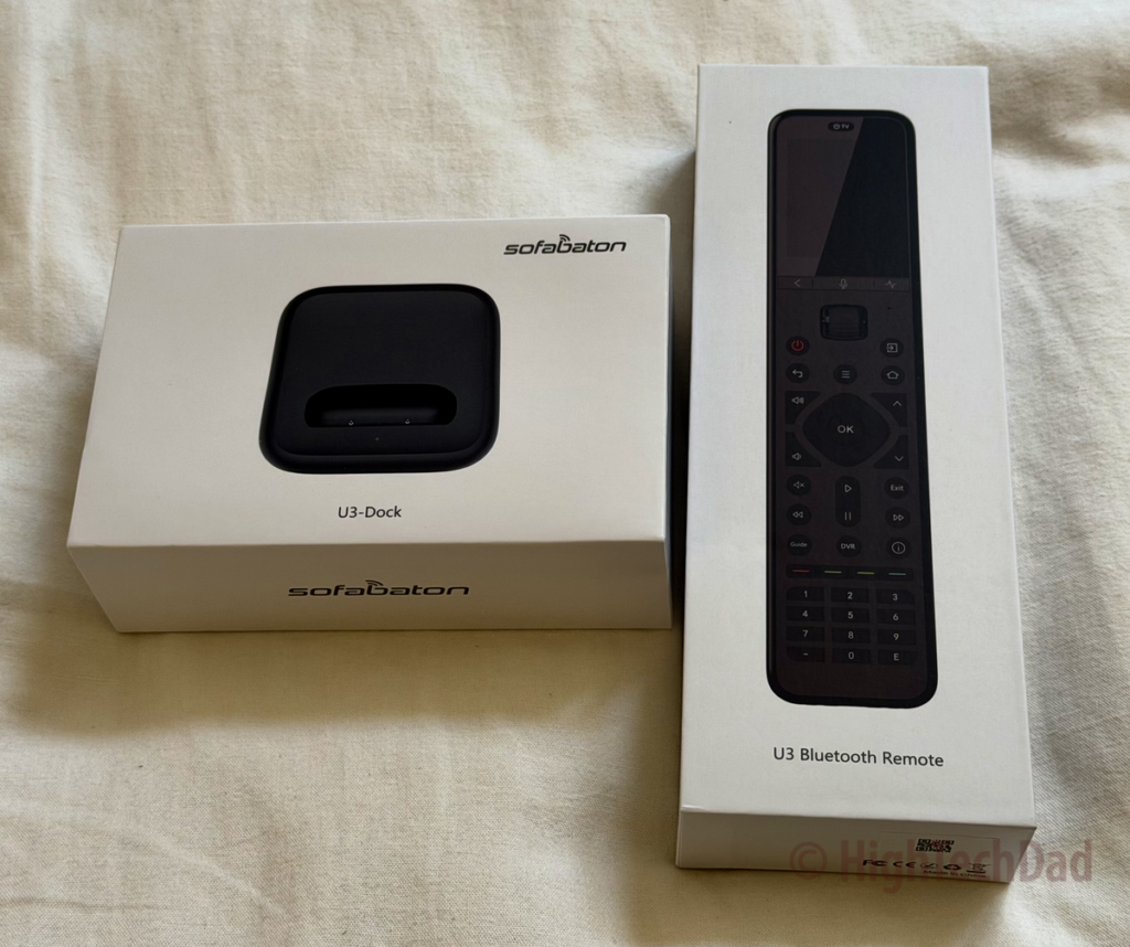 SofaBaton U3 remote & charging station - SofaBaton U3 remote - HighTechDad review