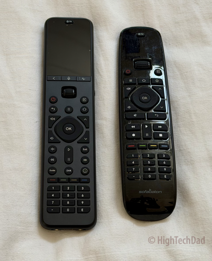 SofaBaton U3 & U2 side by side - SofaBaton U3 remote - HighTechDad review