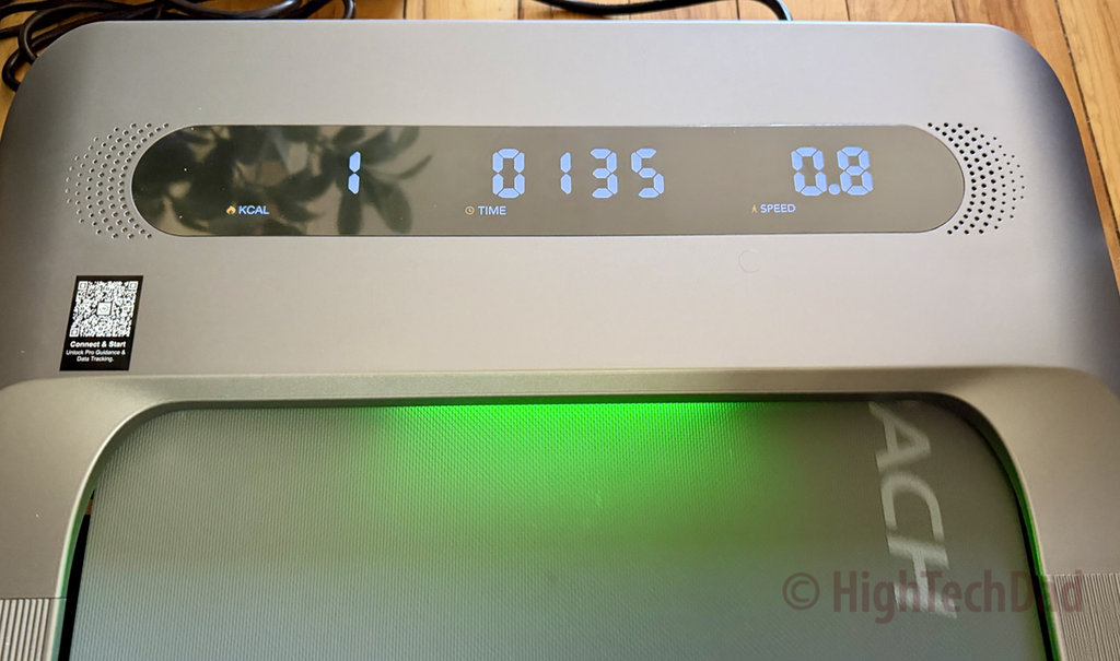 Easy to read display - MERACH UltraWalk W60 Plus Walking Pad Treadmill - HighTechDad review