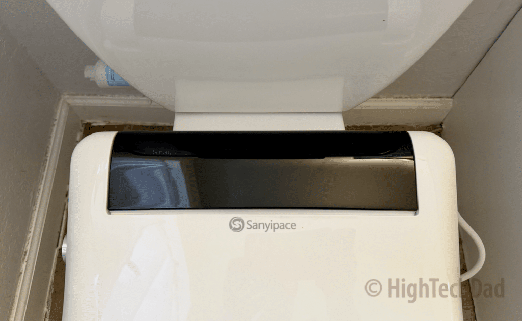 Intelligent display - Sanyipace Smart Bidet - HighTechDad review