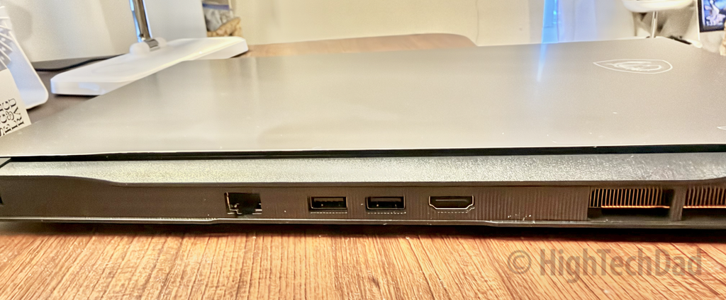 Backside ports - MSI Cyborg 15 C13WE - HighTechDad review