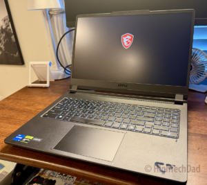 Open laptop - MSI Cyborg 15 C13WE - HighTechDad review