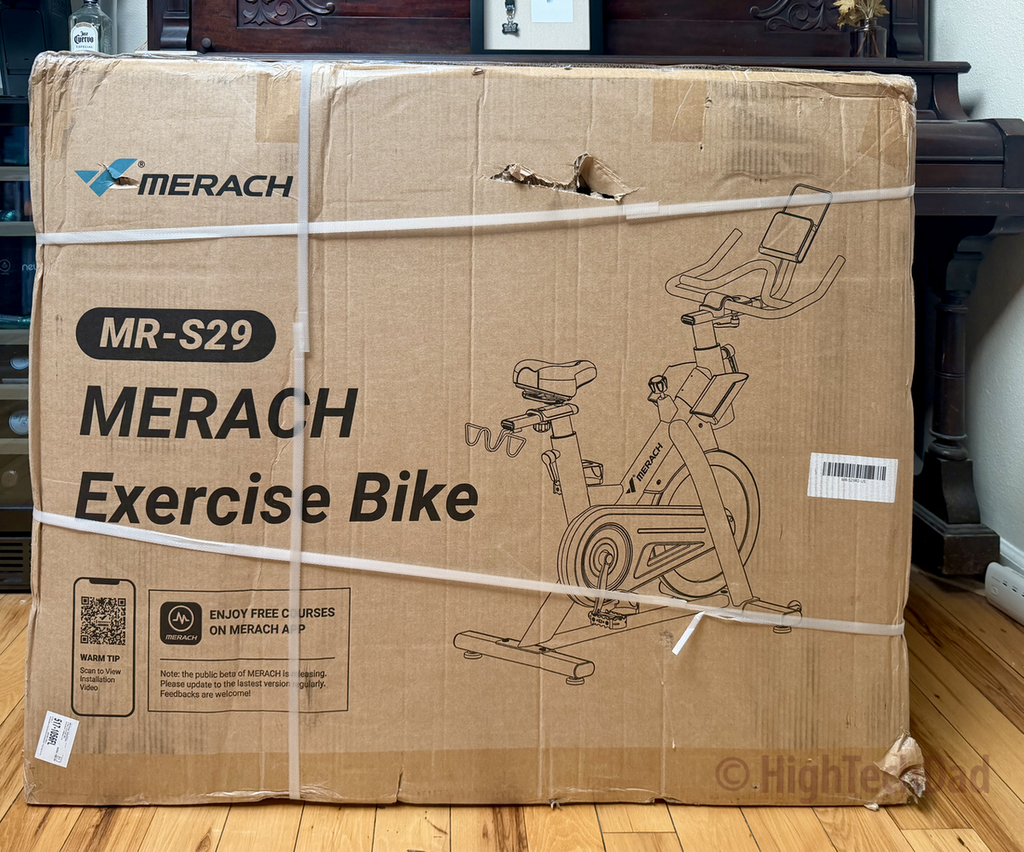 The box - Merach S29 Eco Exercise Bike - HighTechDad review