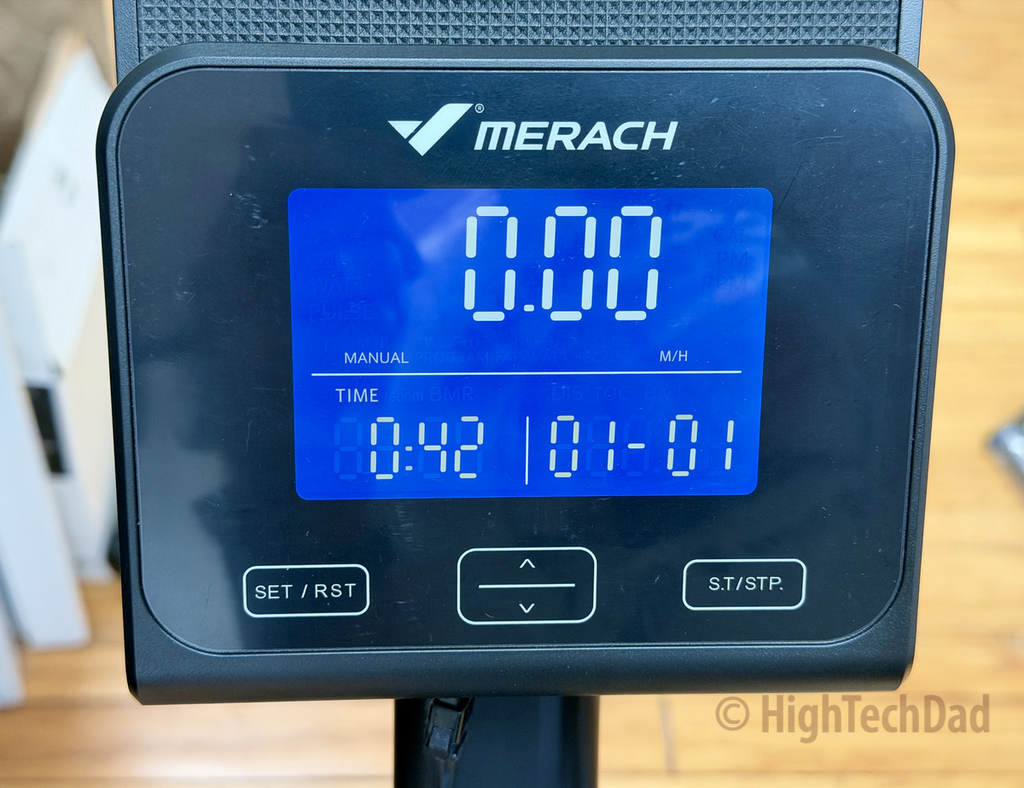 Display - Merach S29 Eco Exercise Bike - HighTechDad review